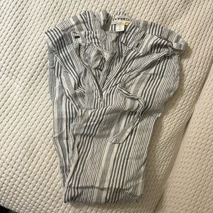 Linen wide leg pants